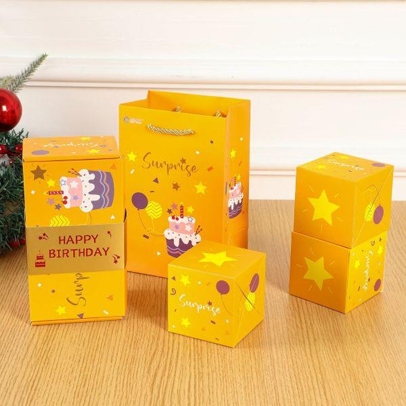 20 Bounces Surprise Gift Box Explosion Unique Folding Bouncing Red Envelope Cash Box with Confetti for Christmas Birthday Anniversary Valentine and Proposal