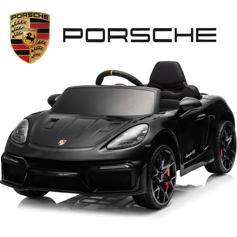 Coclub Porsche 718 Spyder Ride-On Car with Remote Control for Kids, 12V Powered Electric Car, Boys Girls Gifts
