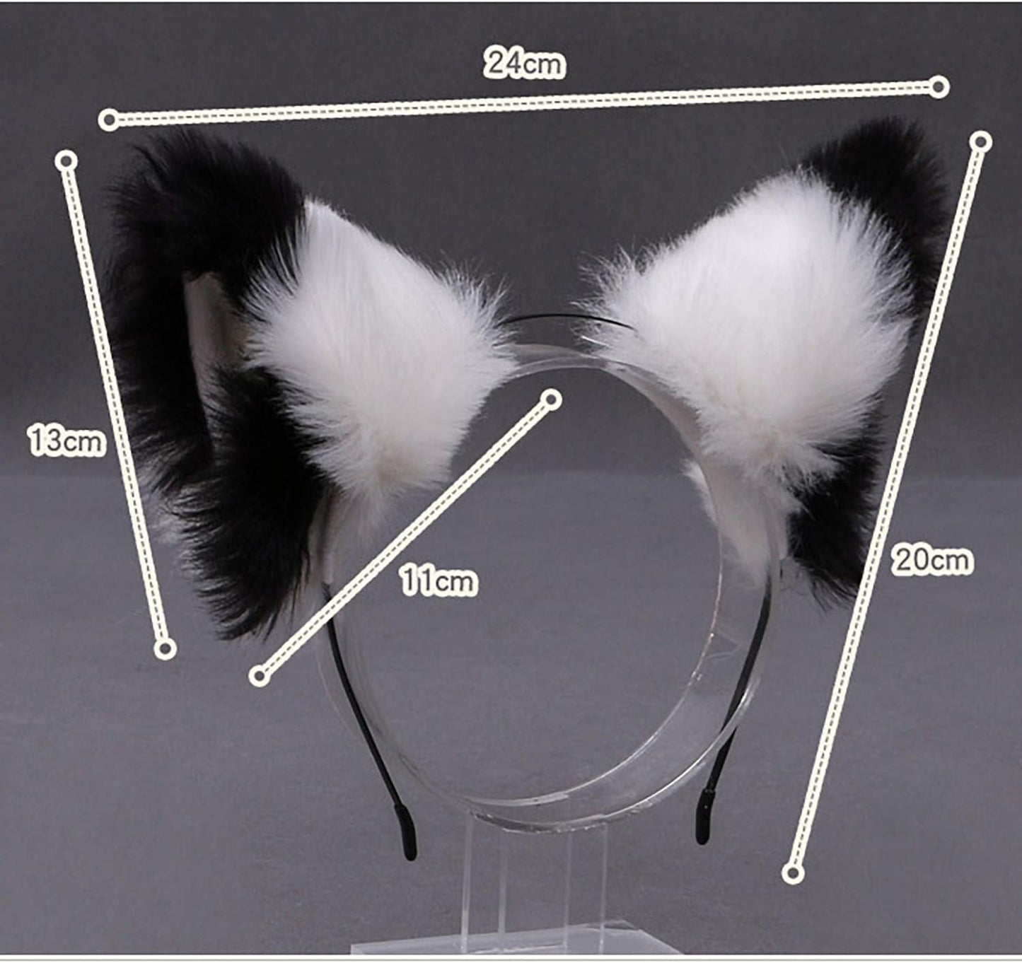 Cosplay Women Plush Furry Cat Ears Headwear Accessory for Party