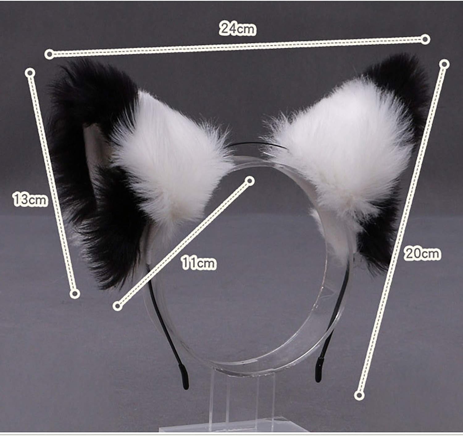 Cosplay Women Plush Furry Cat Ears Headwear Accessory for Party