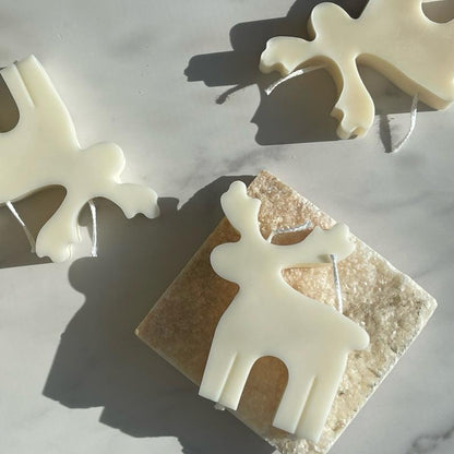 Reindeer Candle, Rudolf Candle, Christmas Decorative Candle, Christmas Candle, Christmas Soy Candle, Christmas Gift.