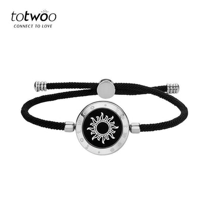 【Creative Gifts】Totwoo Sun&Moon Touch Bracelets Functional Love Connect Gift for Boyfriend or Girlfriend or Your Familay