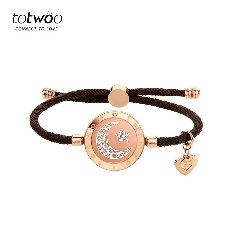 【Creative Gifts】Totwoo Sun&Moon Touch Bracelets Functional Love Connect Gift for Boyfriend or Girlfriend or Your Familay