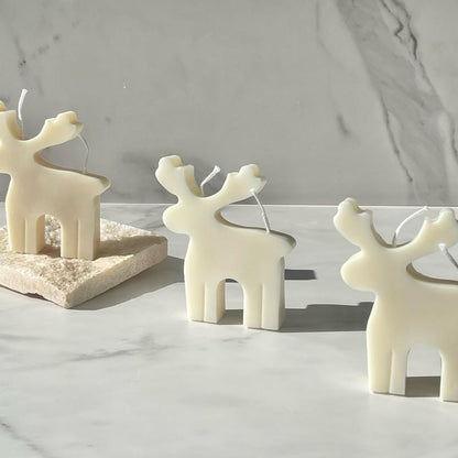 Reindeer Candle, Rudolf Candle, Christmas Decorative Candle, Christmas Candle, Christmas Soy Candle, Christmas Gift.