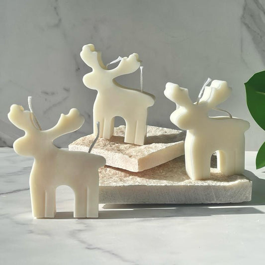 Reindeer Candle, Rudolf Candle, Christmas Decorative Candle, Christmas Candle, Christmas Soy Candle, Christmas Gift.