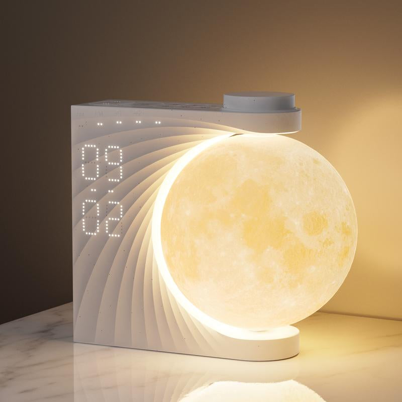 Reteyung Sunrise Alarm Clock for Heavy Sleeper, 10 Natural Sleep Sounds, Digital Dimmable Clock with 10 RGB Light, Dual Alarm & Snooze, Ideal Gifts