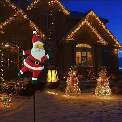 Christmas Solar Garden Light – Retro Metal Watering Can Lamp with Twinkling Fairy Stream, Perfect for Patio & Holiday Gifts