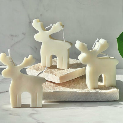 Reindeer Candle, Rudolf Candle, Christmas Decorative Candle, Christmas Candle, Christmas Soy Candle, Christmas Gift.