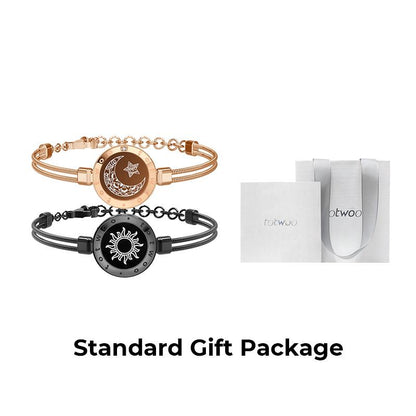 【Creative Gifts】Totwoo Sun&Moon Touch Bracelets Functional Love Connect Gift for Boyfriend or Girlfriend or Your Familay