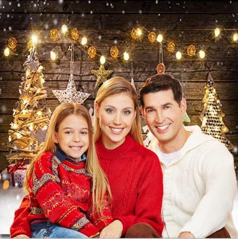8X8Ft Christmas Backdrops Winter Snow Photography Back Drop Christmas Deer Bokeh Stars Backgrounds Holiday Children Photo Professional Photography Studiod215