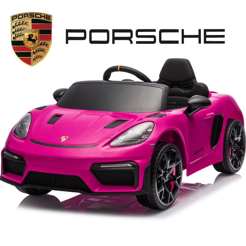Coclub Porsche 718 Spyder Ride-On Car with Remote Control for Kids, 12V Powered Electric Car, Boys Girls Gifts