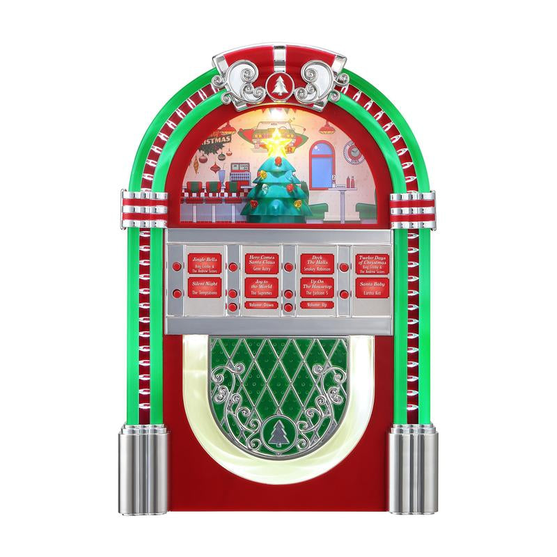 10 In. Retro Rock-O-Rama Jukebox - Red