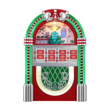 10 In. Retro Rock-O-Rama Jukebox - Red