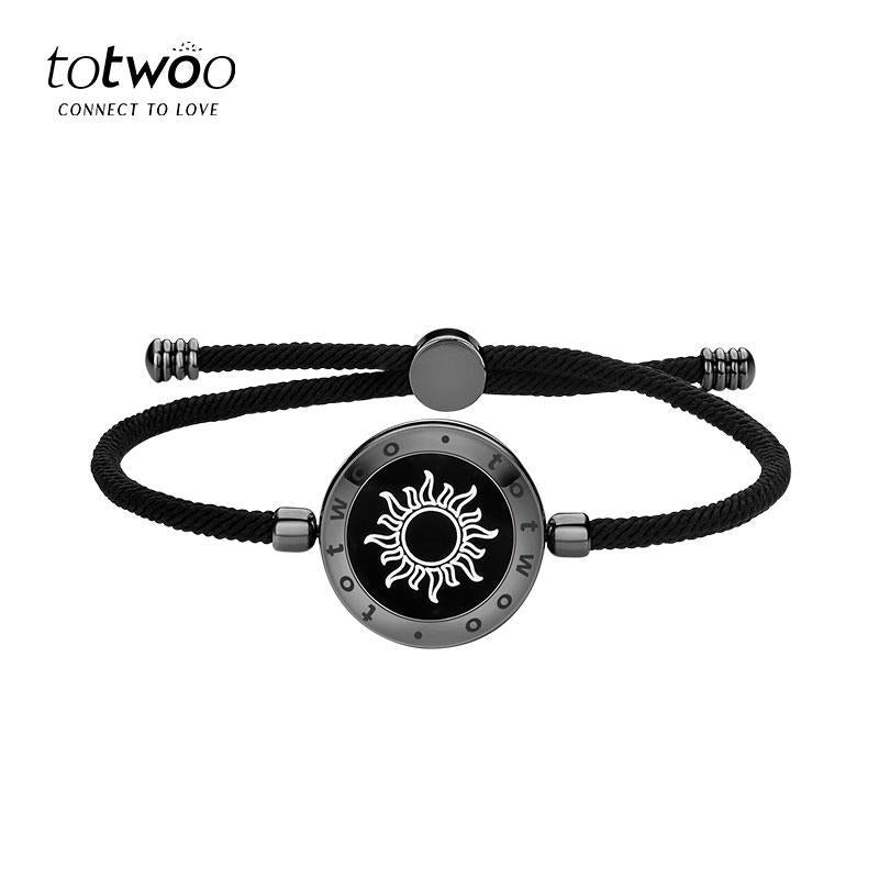 【Creative Gifts】Totwoo Sun&Moon Touch Bracelets Functional Love Connect Gift for Boyfriend or Girlfriend or Your Familay