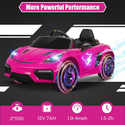Coclub Porsche 718 Spyder Ride-On Car with Remote Control for Kids, 12V Powered Electric Car, Boys Girls Gifts