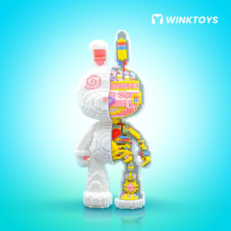 Rabbit Building Block,Winktoys Building Block, Rabbit Toys,Birthday Gift,Trend Decoration,Cool Gifts,Gifts for Boys and Girls,Christmas Gift