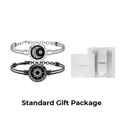 【Creative Gifts】Totwoo Sun&Moon Touch Bracelets Functional Love Connect Gift for Boyfriend or Girlfriend or Your Familay