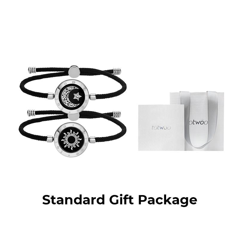 【Creative Gifts】Totwoo Sun&Moon Touch Bracelets Functional Love Connect Gift for Boyfriend or Girlfriend or Your Familay