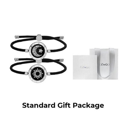 【Creative Gifts】Totwoo Sun&Moon Touch Bracelets Functional Love Connect Gift for Boyfriend or Girlfriend or Your Familay