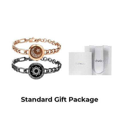 【Creative Gifts】Totwoo Sun&Moon Touch Bracelets Functional Love Connect Gift for Boyfriend or Girlfriend or Your Familay