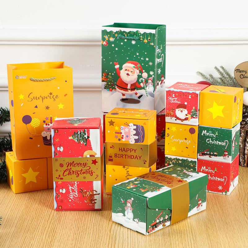 20 Bounces Surprise Gift Box Explosion Unique Folding Bouncing Red Envelope Cash Box with Confetti for Christmas Birthday Anniversary Valentine and Proposal