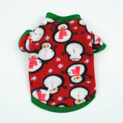 Warm Winter Dog Clothes Soft Fleece Pet Clothes Christmas Dog Coat Jacket New Year Chihuahua Dogs Pets Clothing Roupa Cachorro