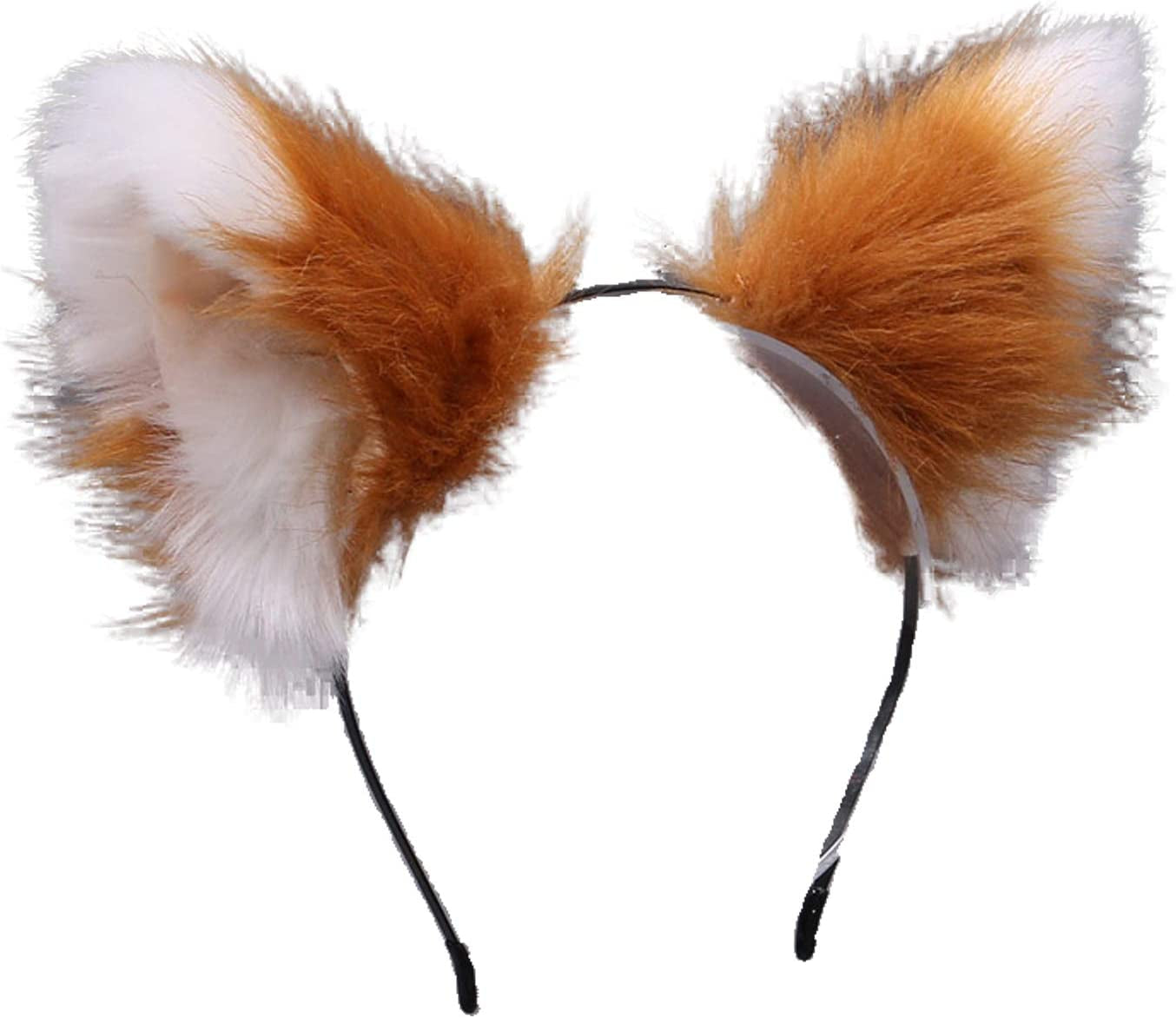 Cosplay Women Plush Furry Cat Ears Headwear Accessory for Party